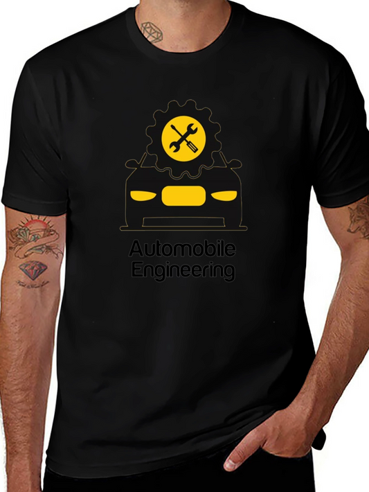 Automobile Engineering T-Shirt - Black Graphic Tee