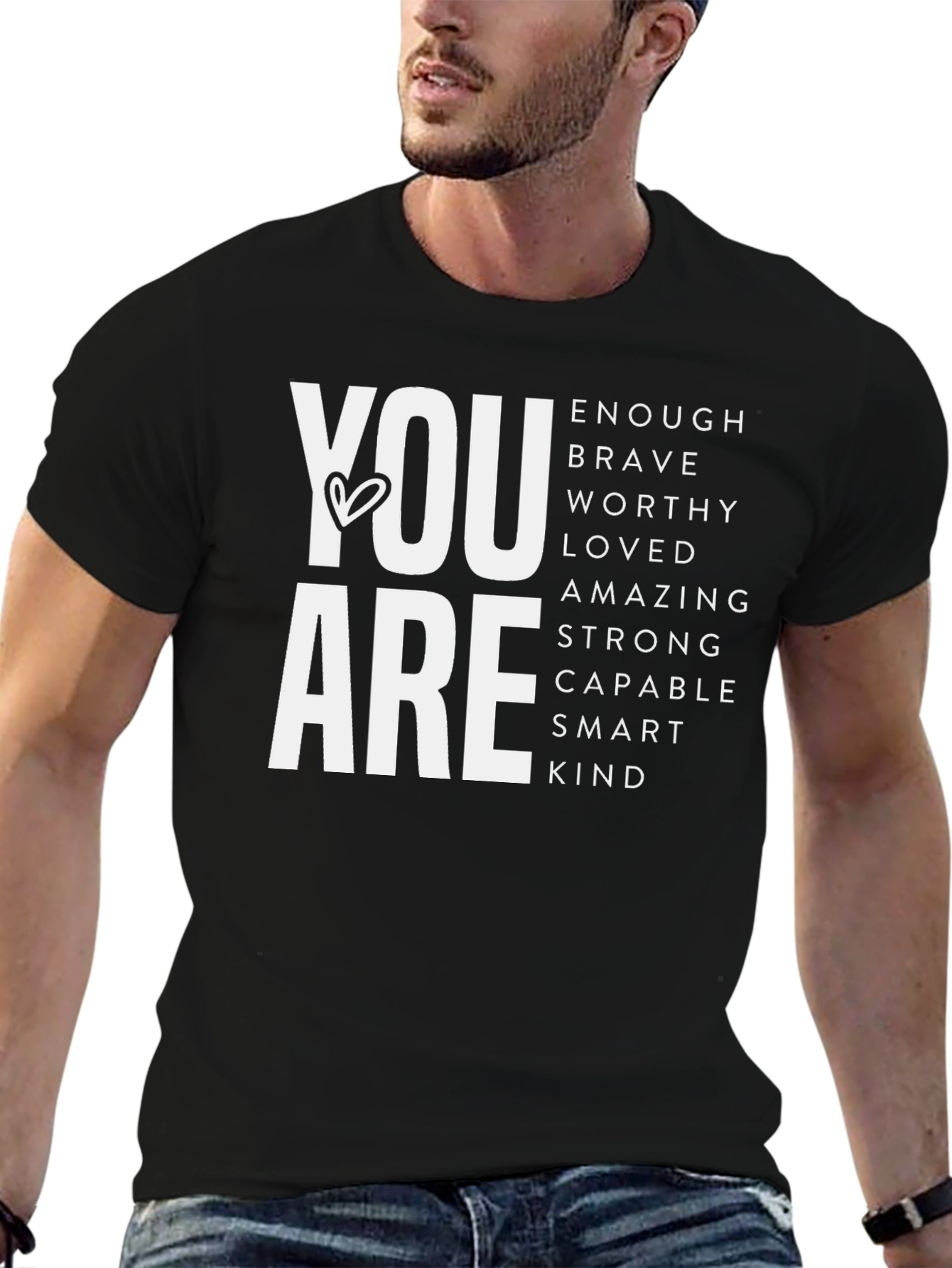 You Are Enough Graphic Tee - Motivational Shirt