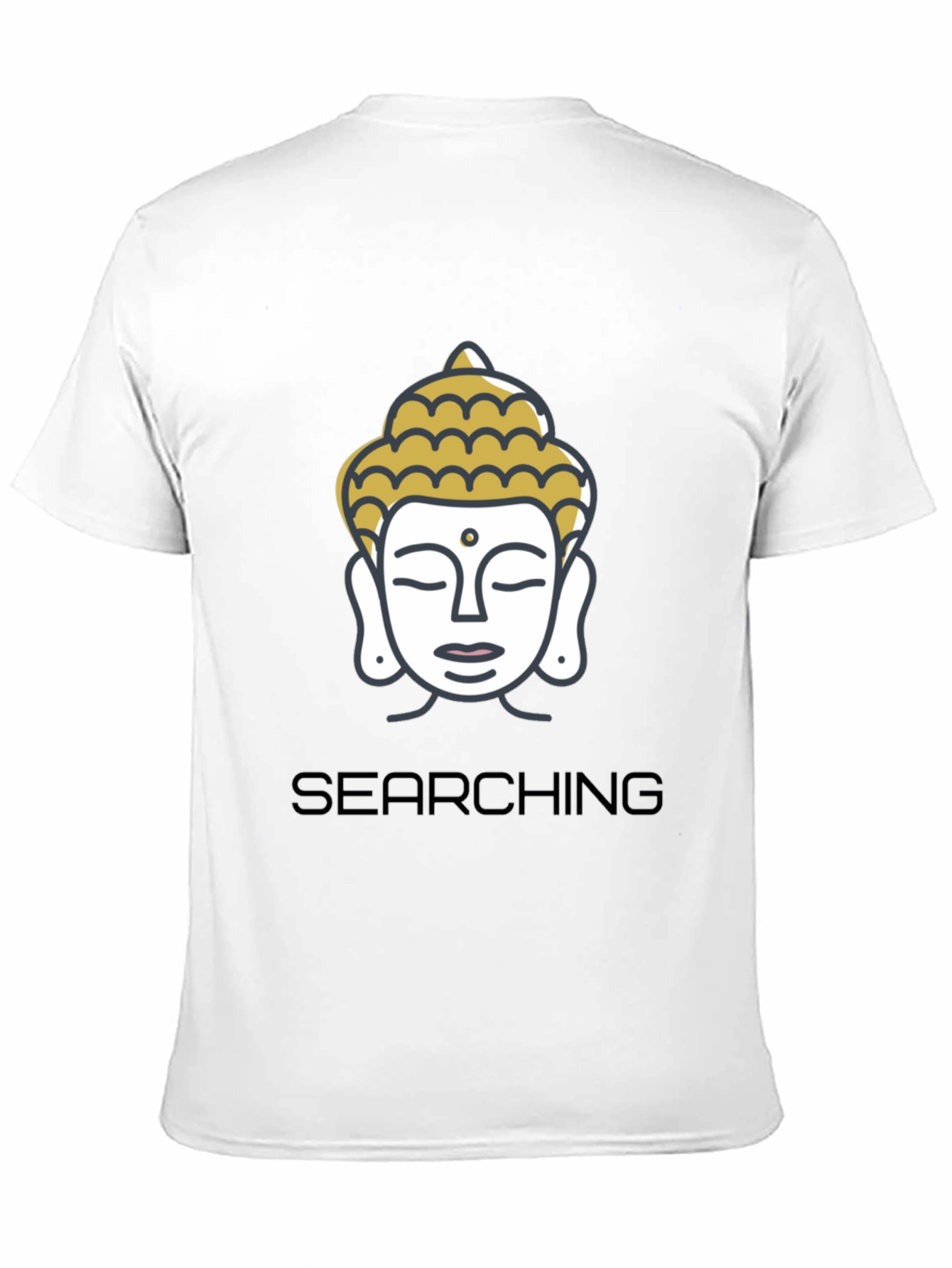 Searching Buddha Black Graphic Tee
