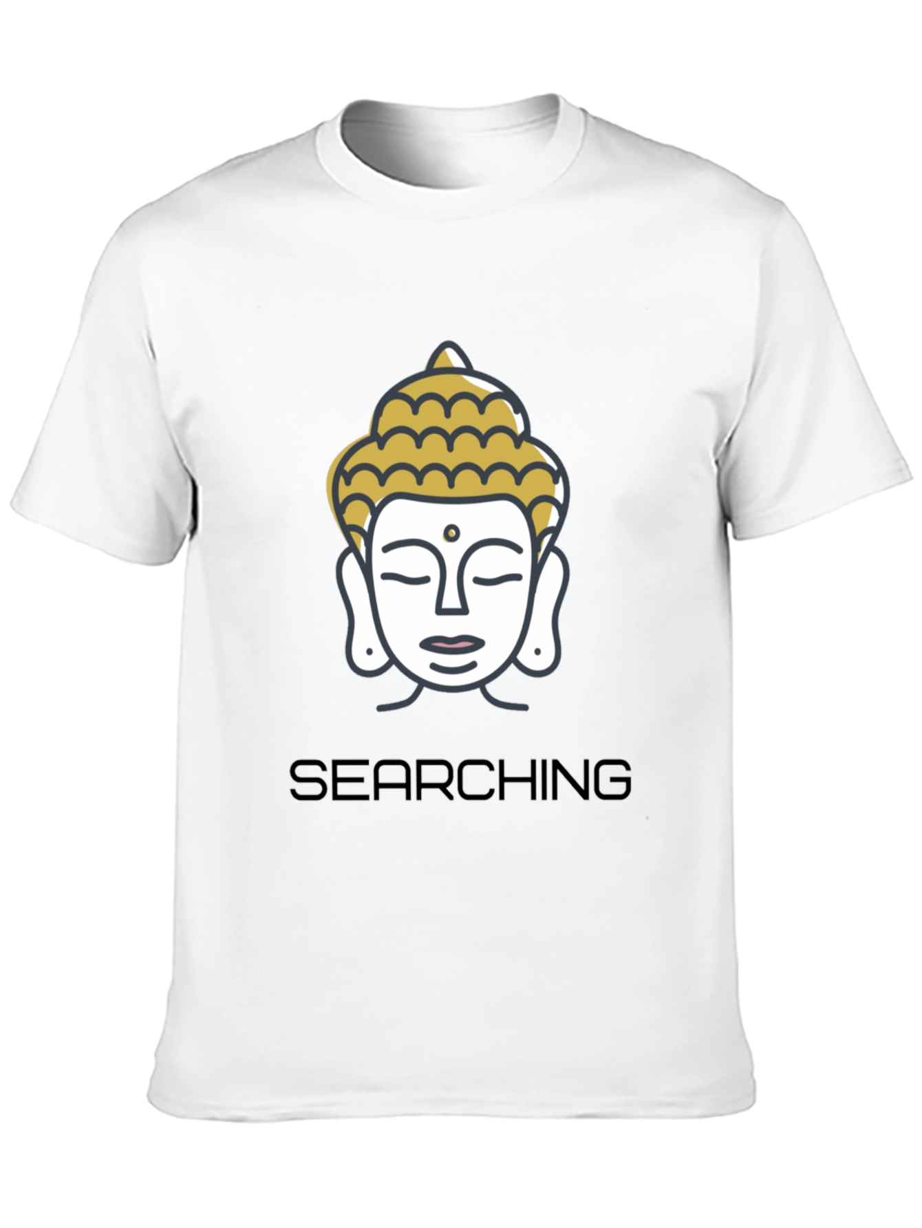 Searching Buddha Black Graphic Tee
