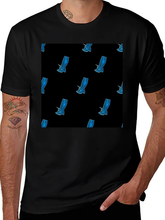 Stylish Boot Pattern T-Shirt