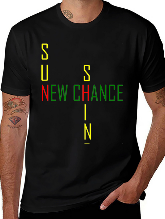 Sunshine New Chance Black Graphic Tee