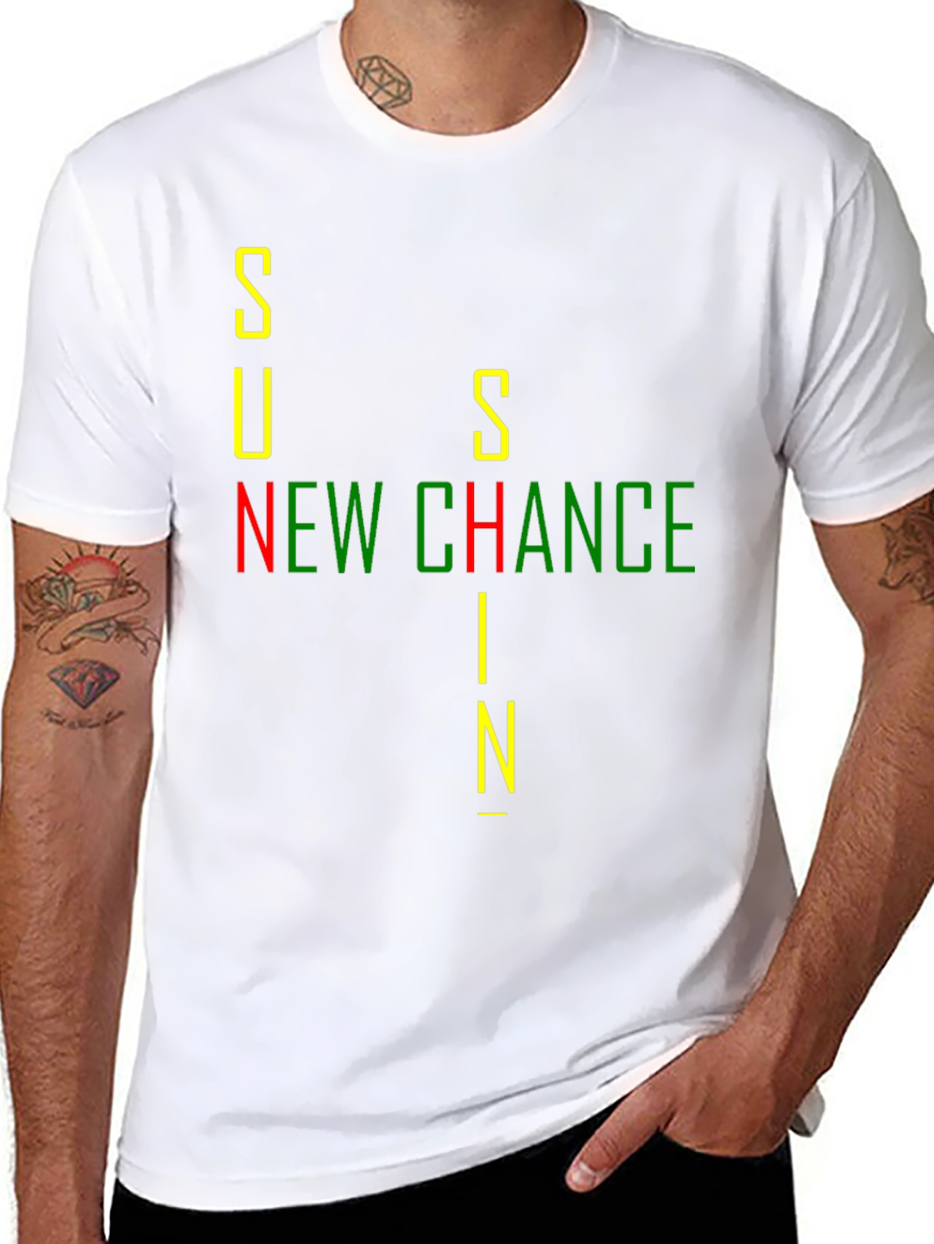 Sunshine New Chance Black Graphic Tee