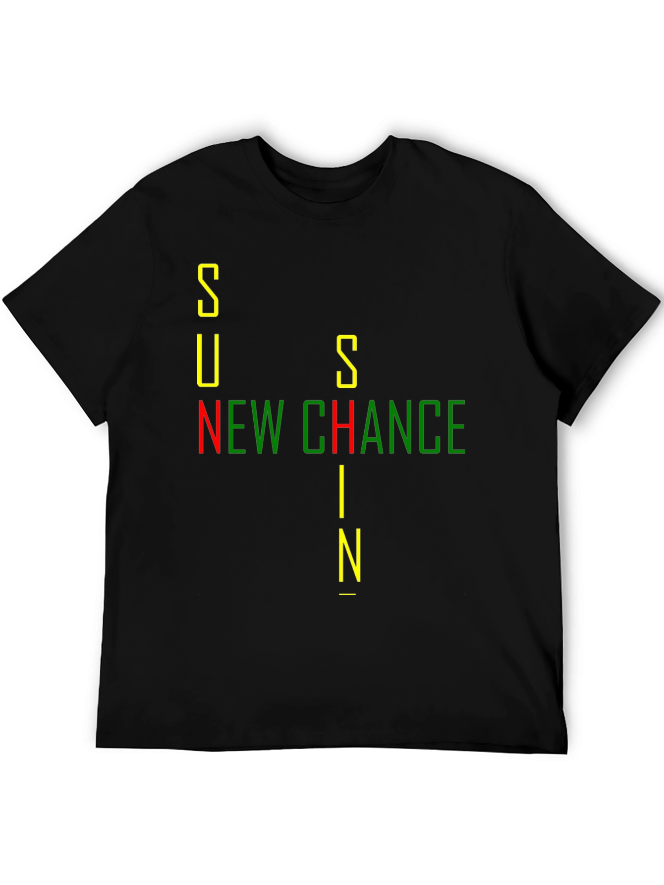 Sunshine New Chance Black Graphic Tee