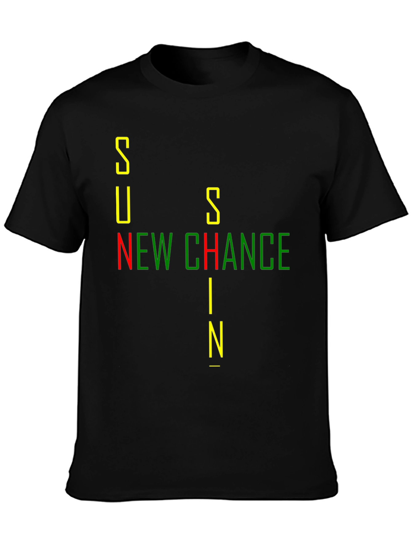 Sunshine New Chance Black Graphic Tee