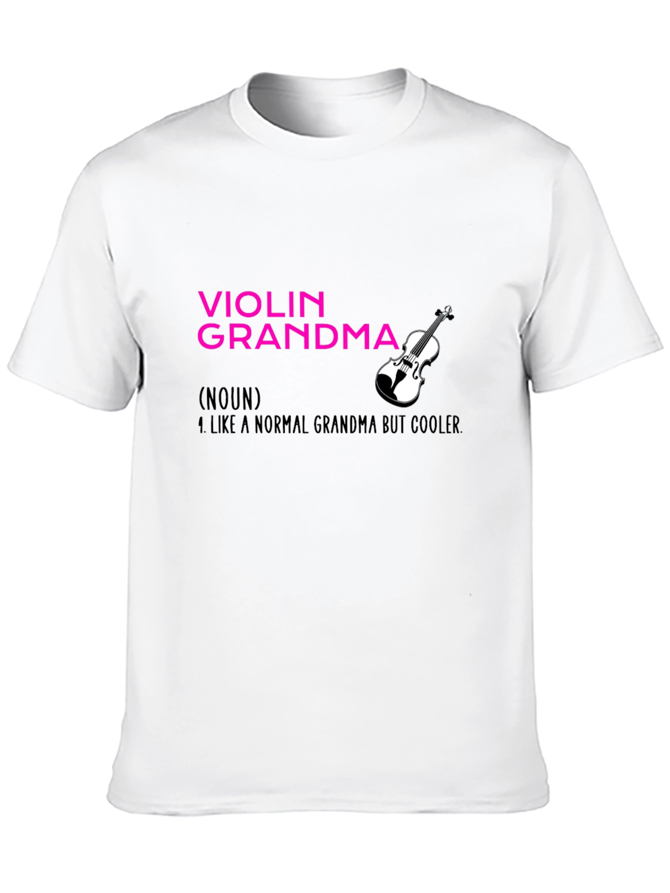Violin Grandma T-Shirt - Musical Grandmother Gift