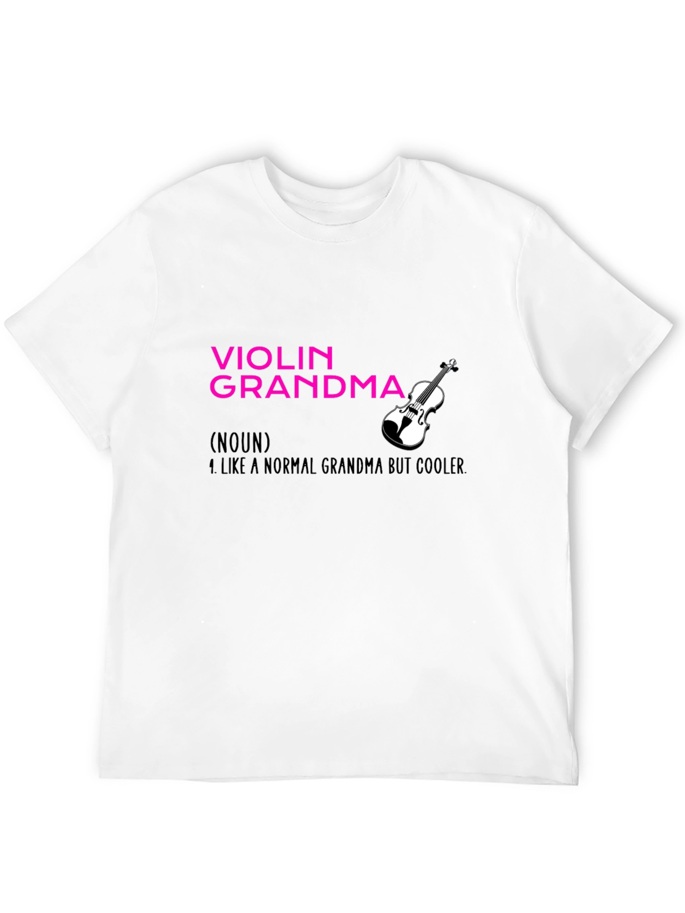 Violin Grandma T-Shirt - Musical Grandmother Gift