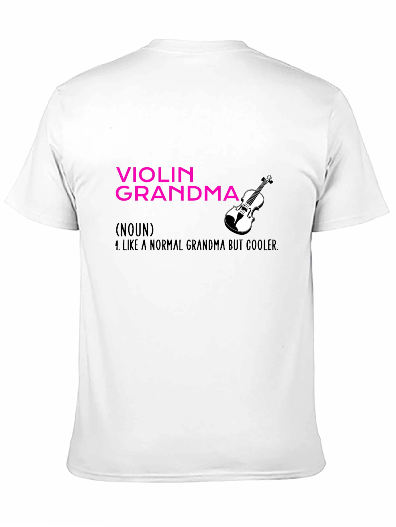 Violin Grandma T-Shirt - Musical Grandmother Gift