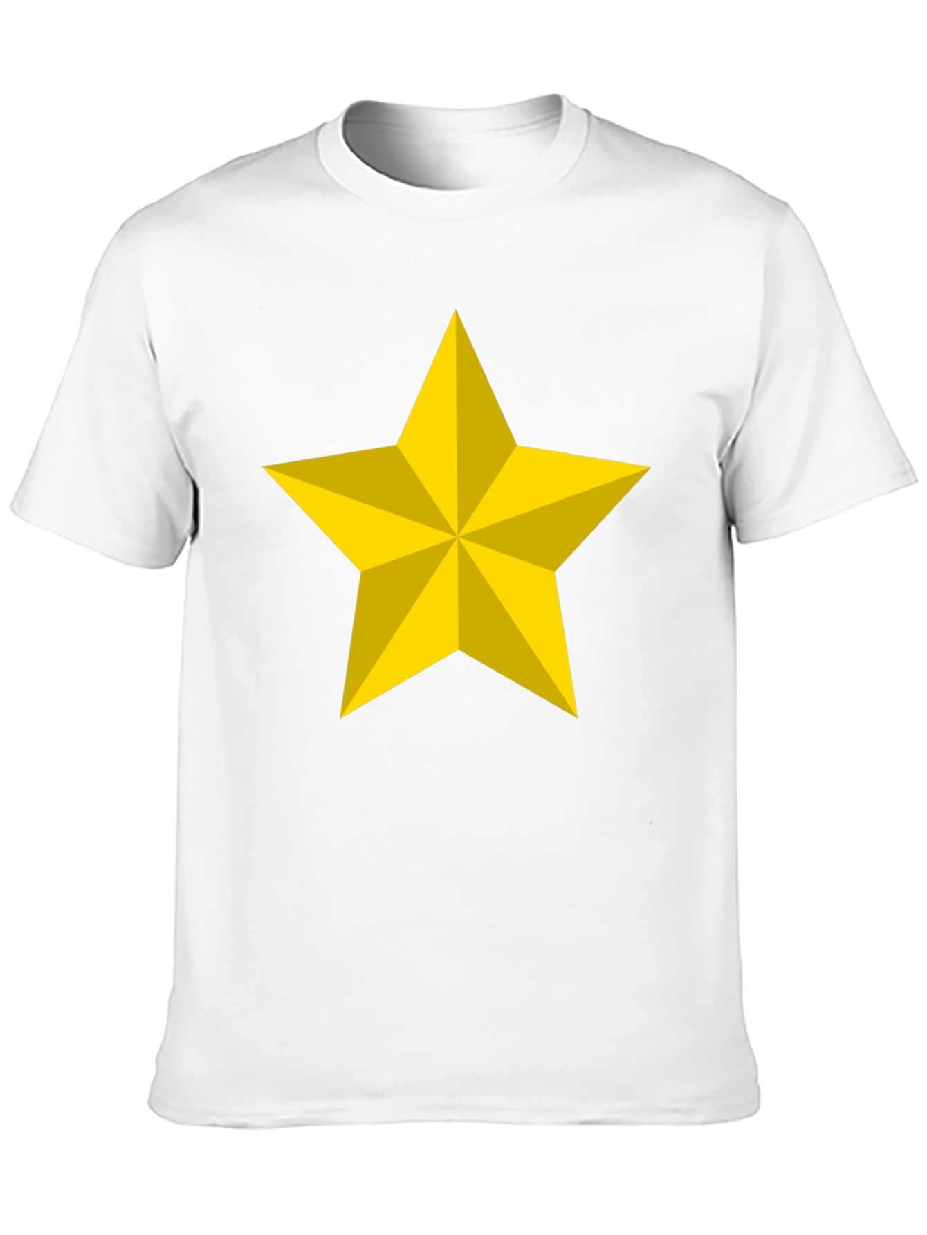 Bold Star Graphic Tee - Black Cotton Blend