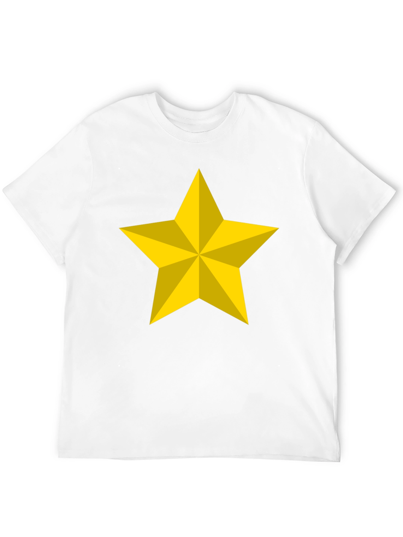 Bold Star Graphic Tee - Black Cotton Blend