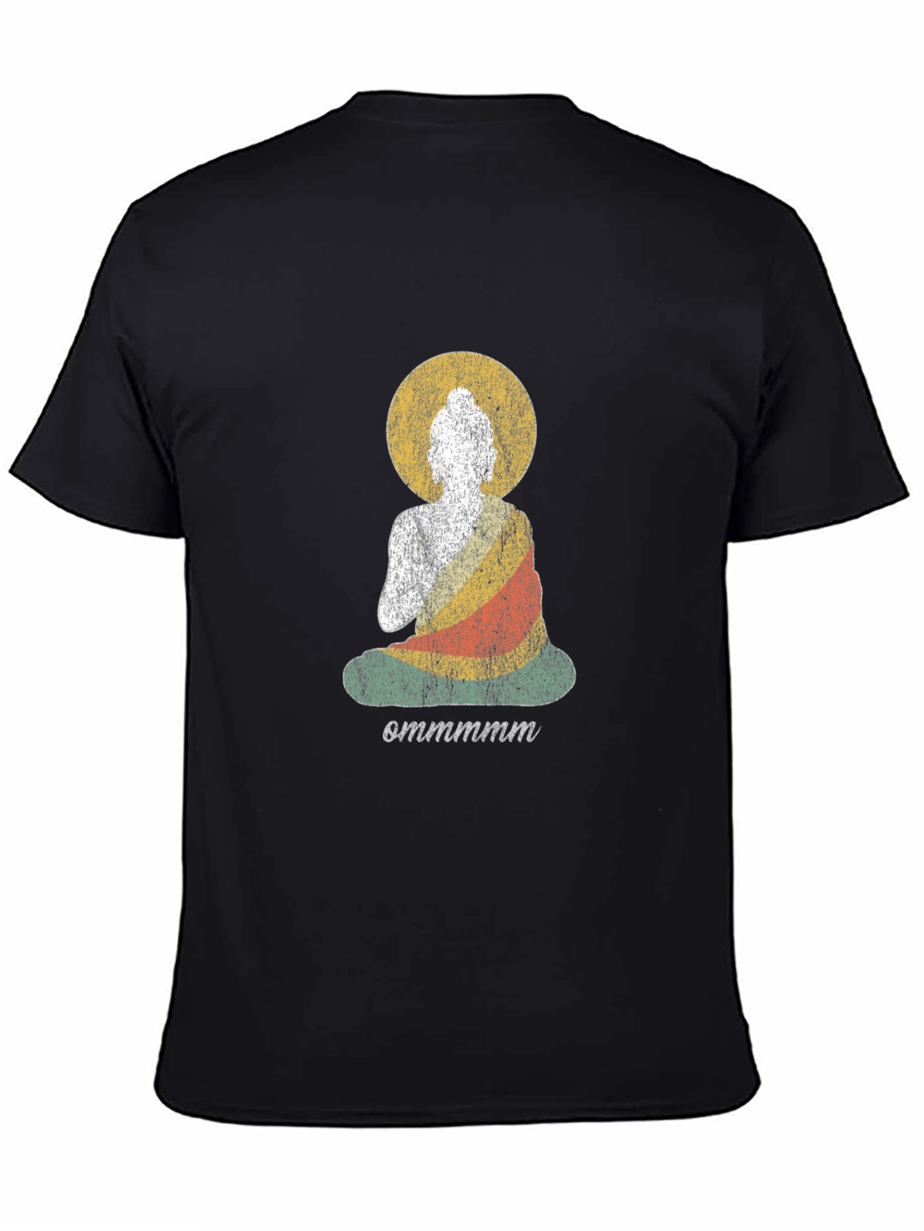 Buddha Om Tee - Relaxed Fit Black T-Shirt