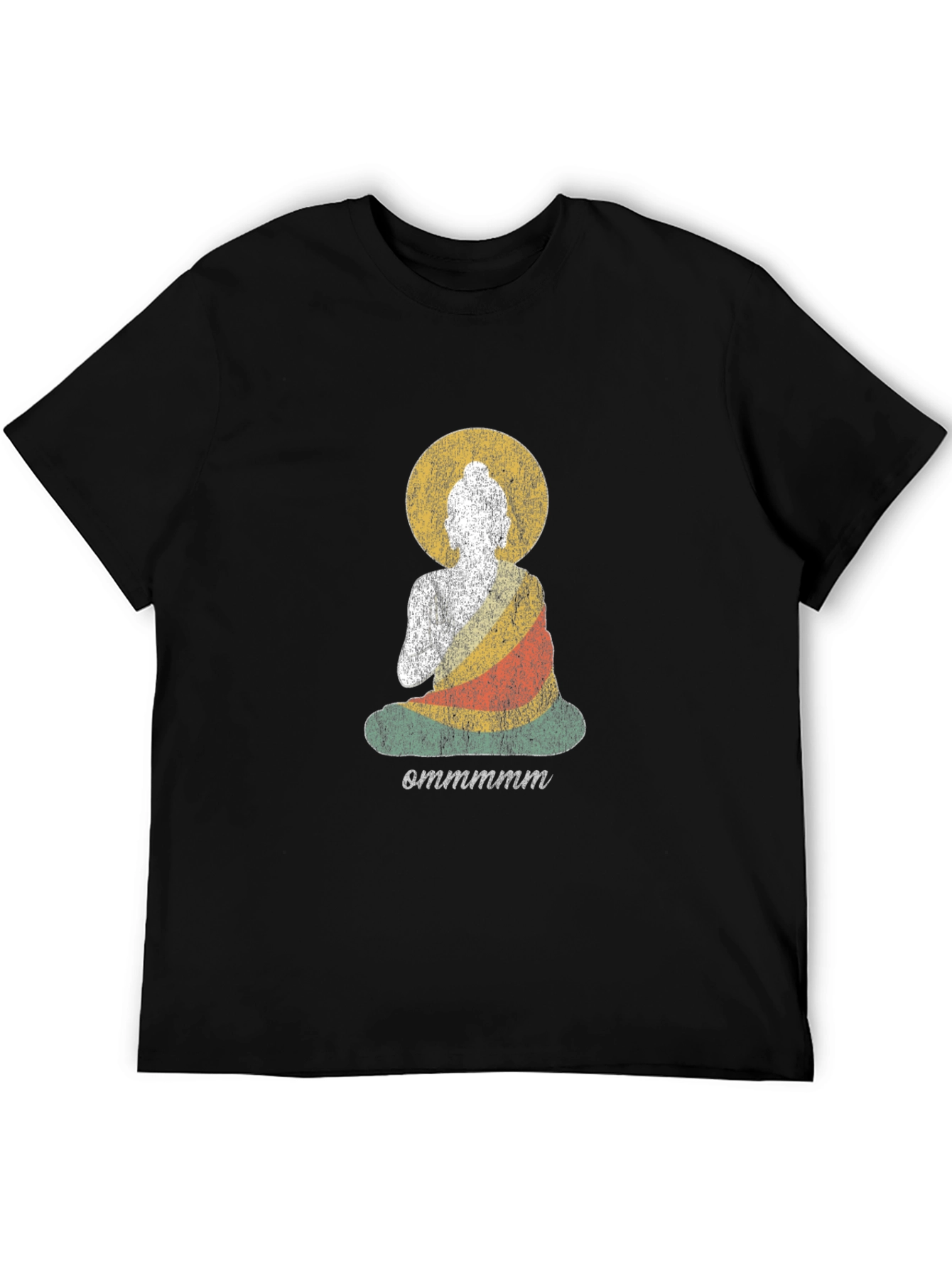Buddha Om Tee - Relaxed Fit Black T-Shirt