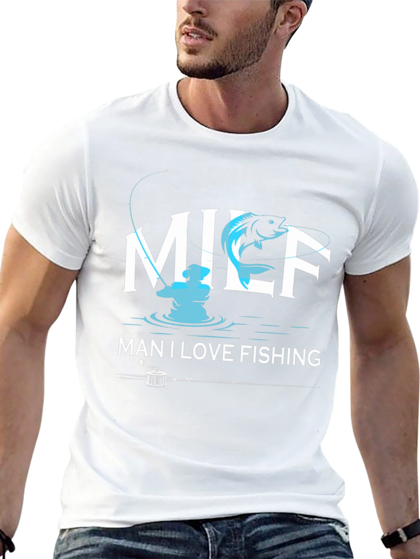 Fishing MILF T-Shirt - Man I Love Fishing
