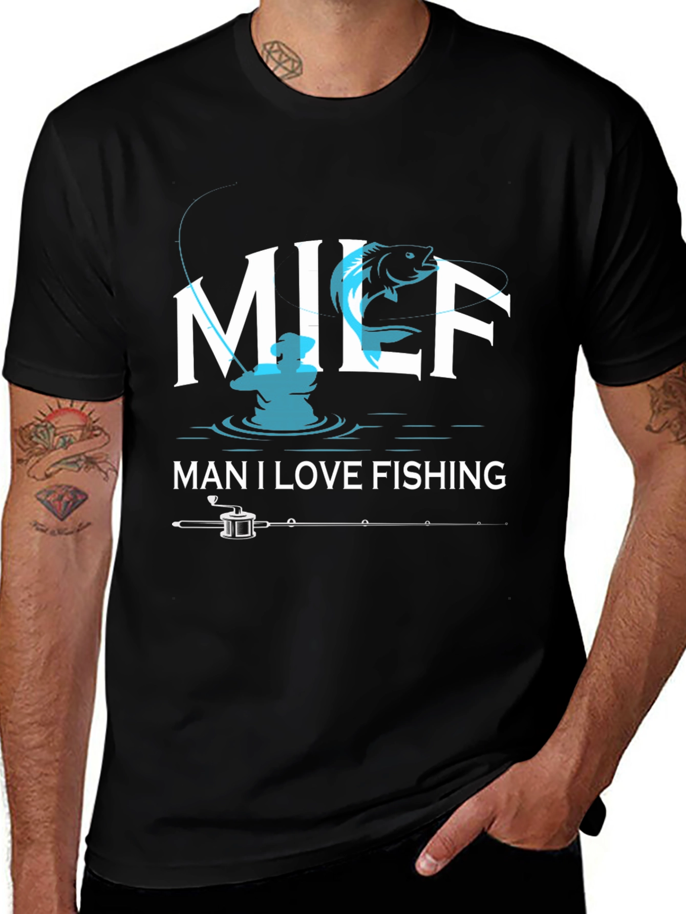 Fishing MILF T-Shirt - Man I Love Fishing