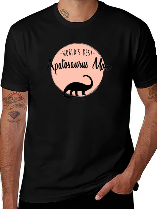 Apatosaurus Mom T-Shirt - Worlds Best Dinosaur Lover Tee