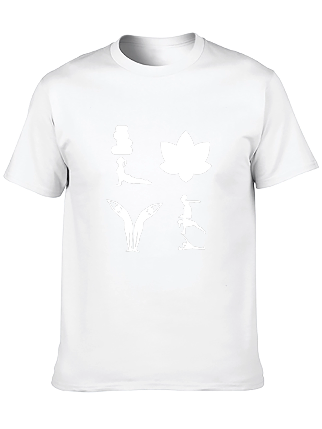 Yoga Love Black T-Shirt - Meditative Design