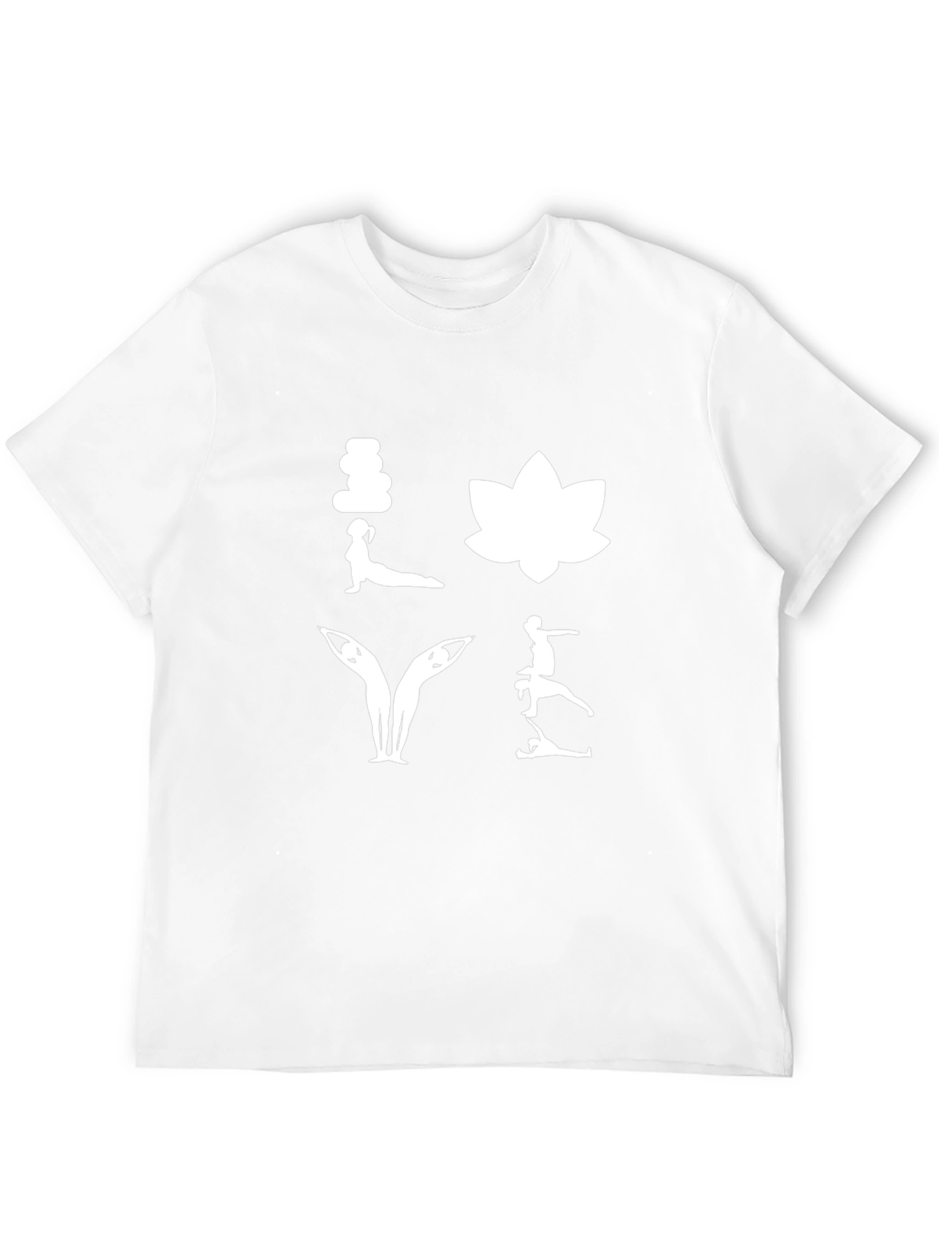 Yoga Love Black T-Shirt - Meditative Design