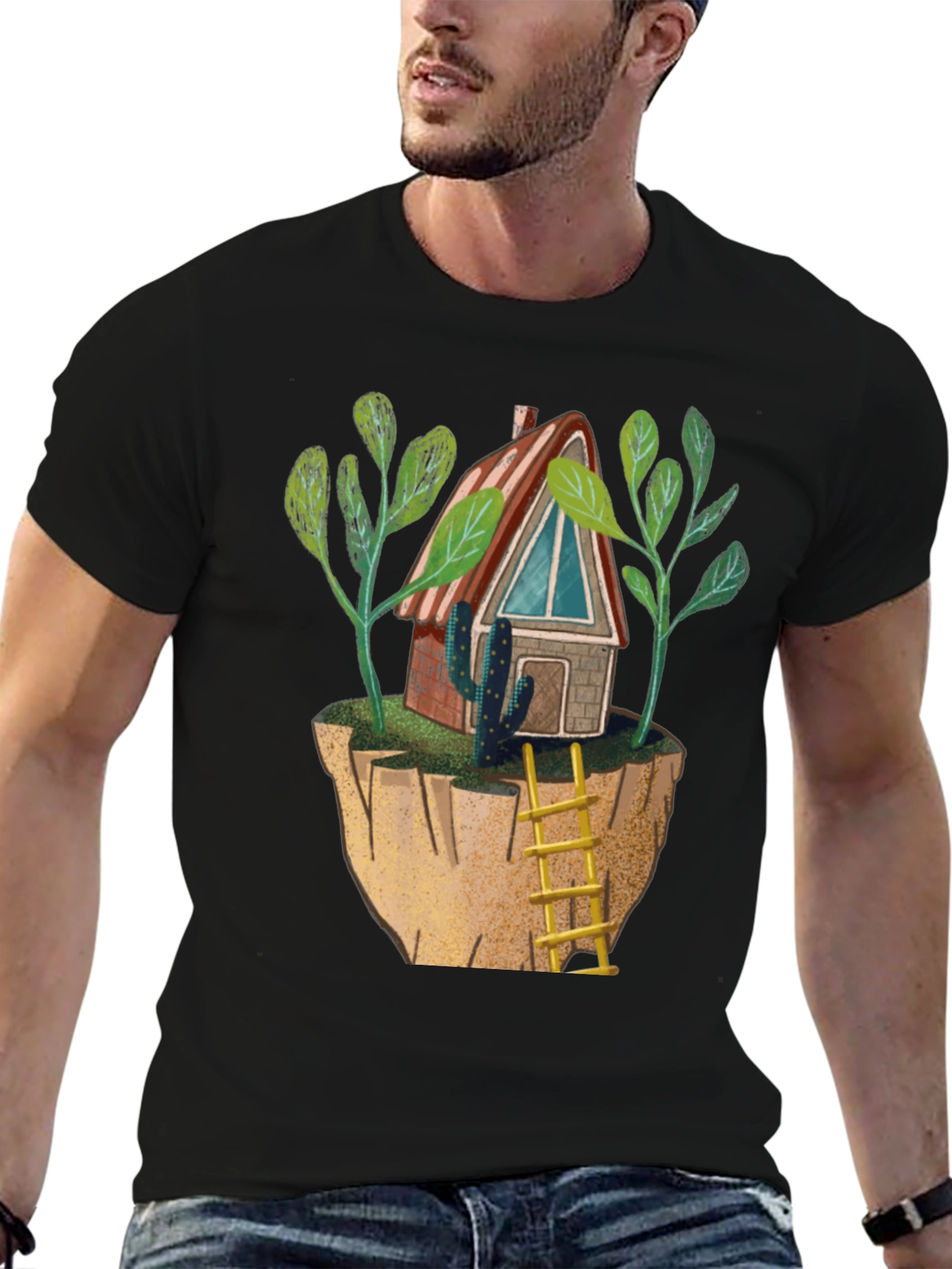 Floating Island Cabin Graphic Tee