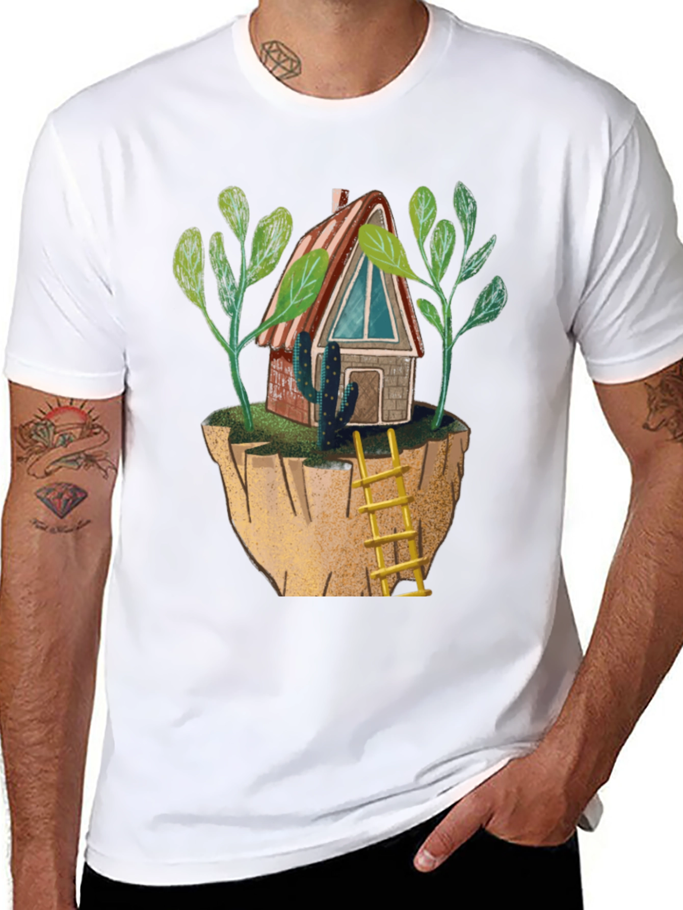 Floating Island Cabin Graphic Tee