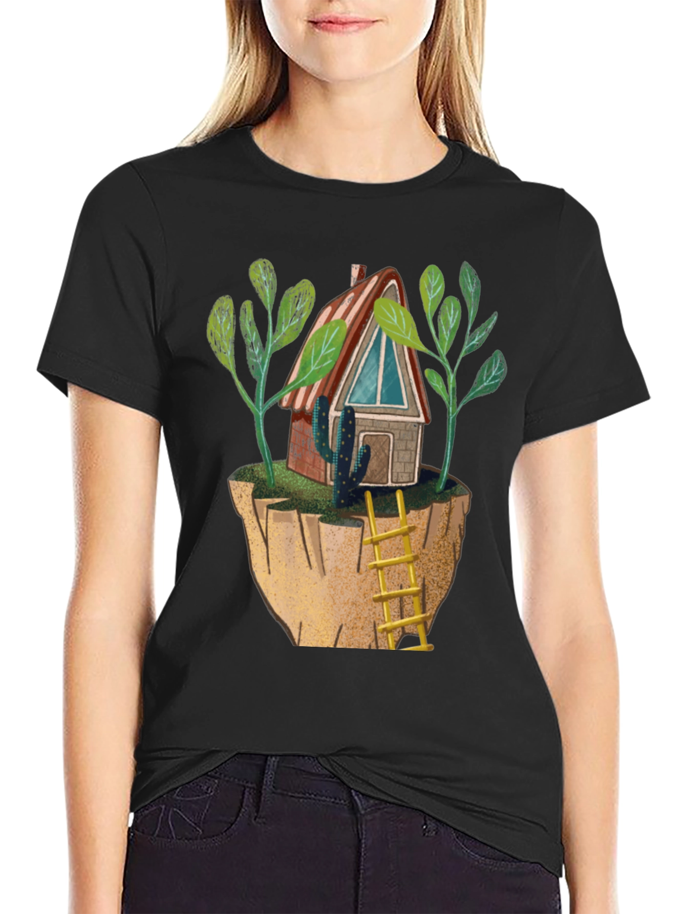 Floating Island Cabin Graphic Tee