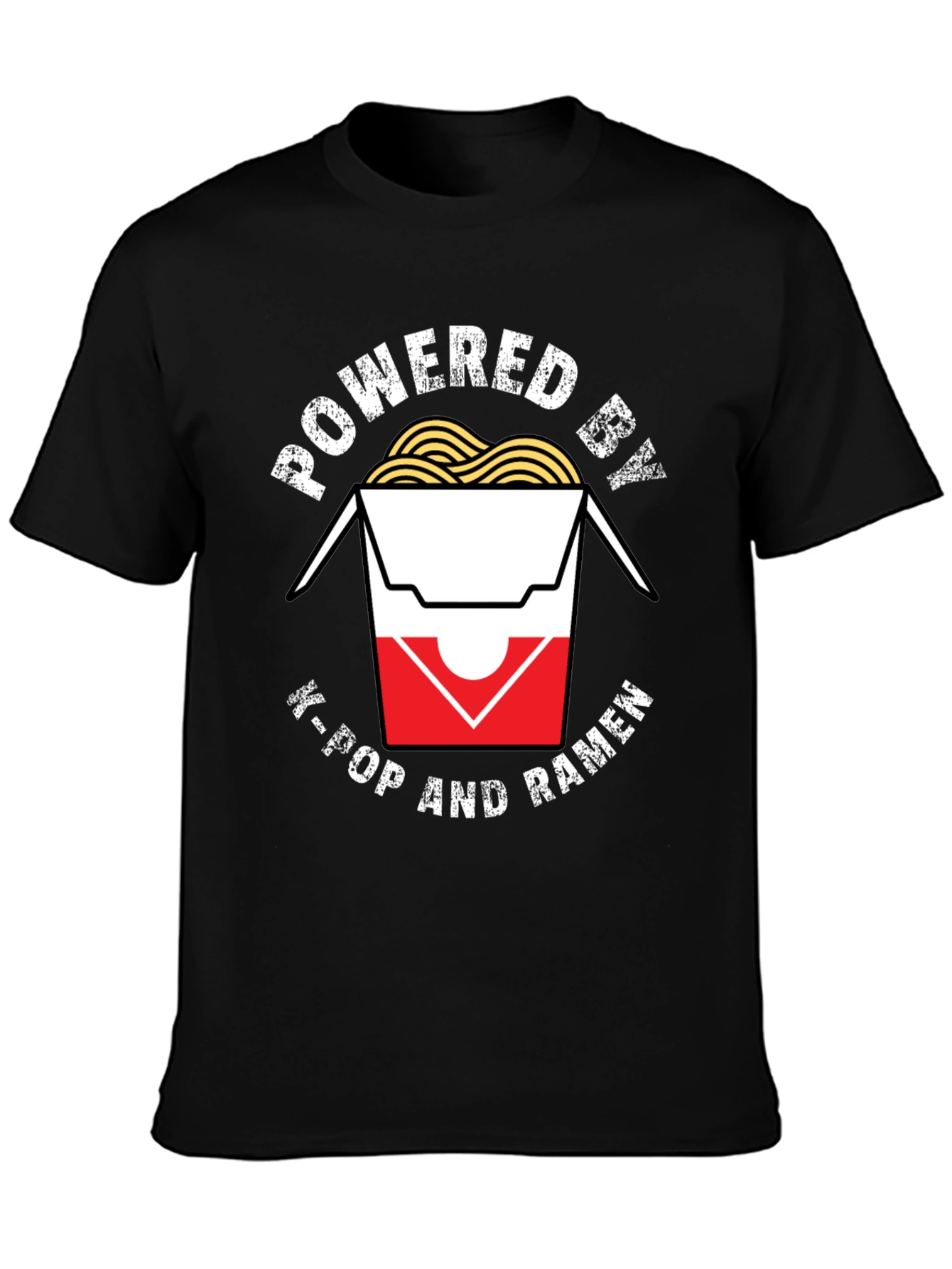 Powered by K-Pop and Ramen T-Shirt