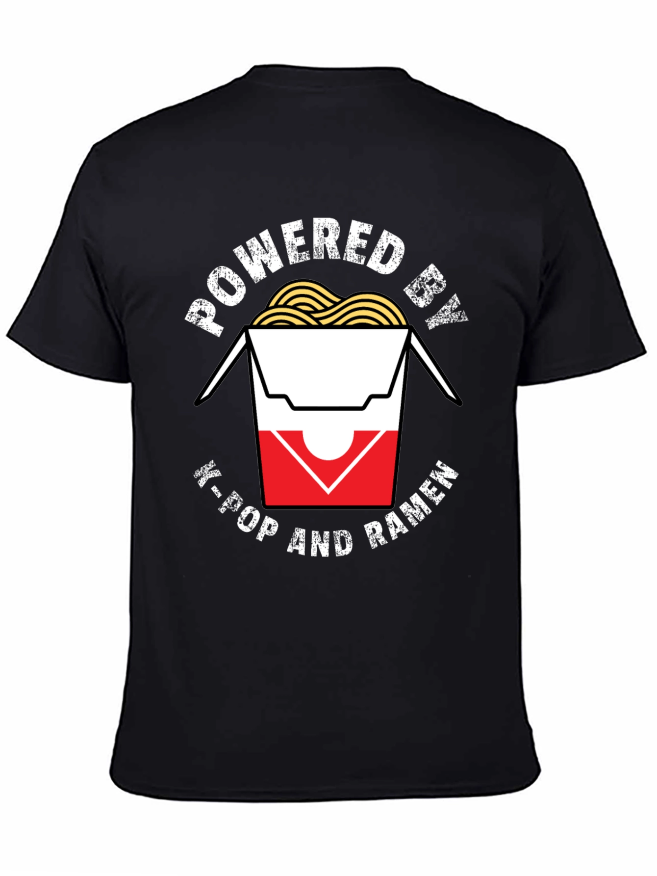 Powered by K-Pop and Ramen T-Shirt