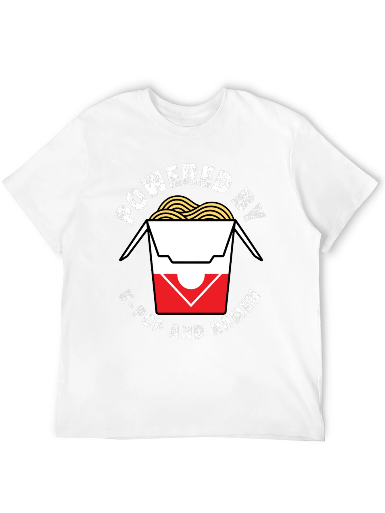 Powered by K-Pop and Ramen T-Shirt