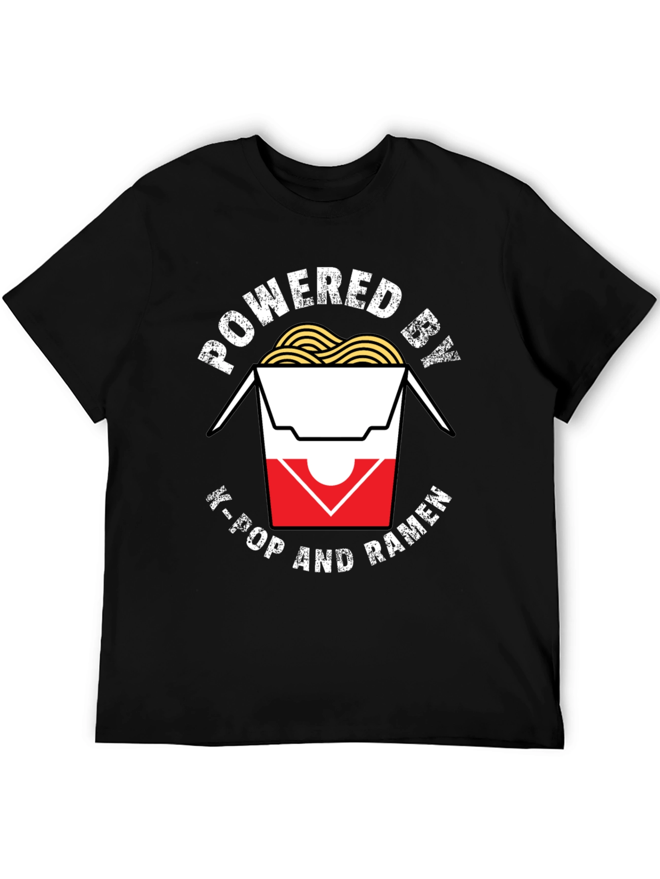 Powered by K-Pop and Ramen T-Shirt