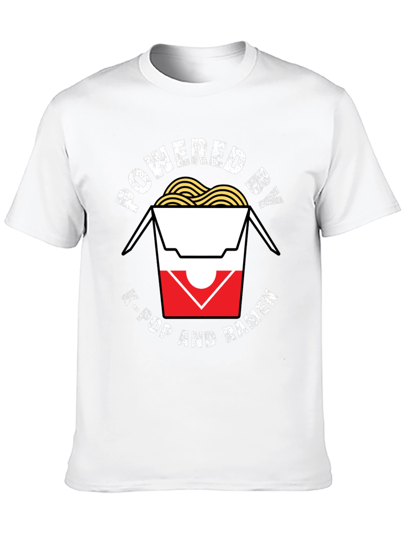 Powered by K-Pop and Ramen T-Shirt
