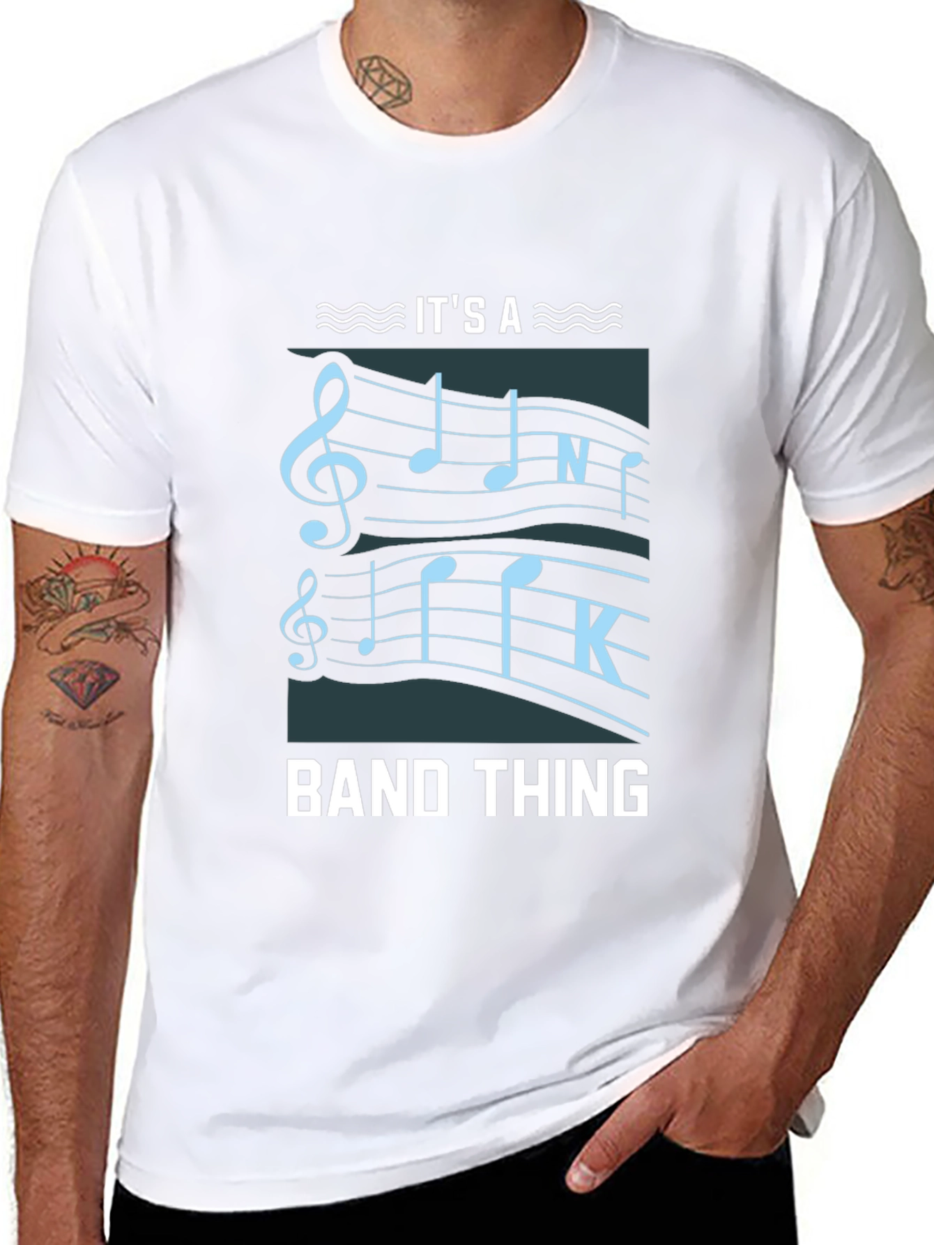 Its a Band Thing Music Notes Graphic Tee