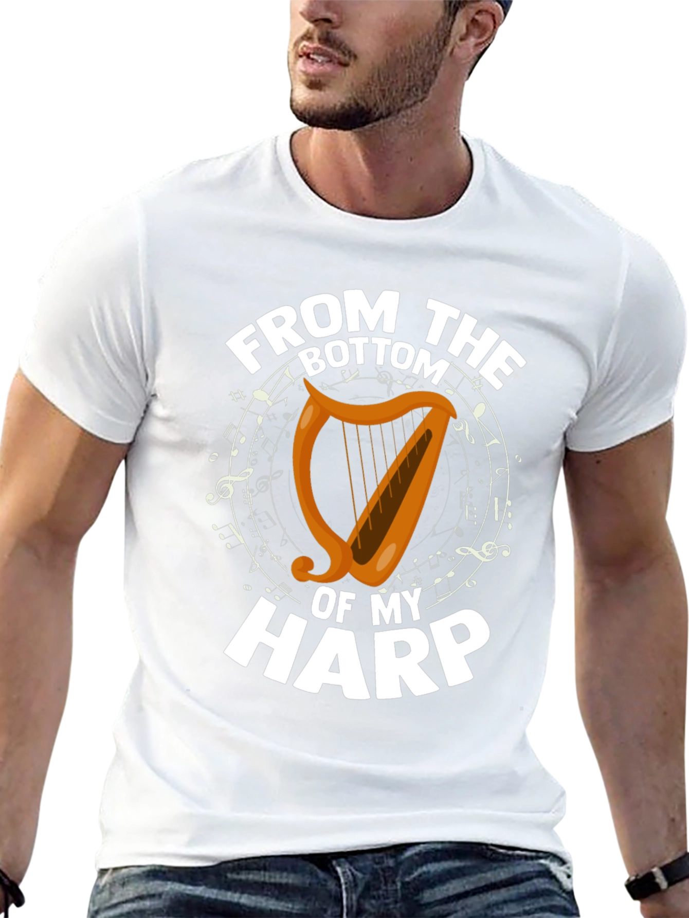 From the Bottom of My Harp Black T-Shirt