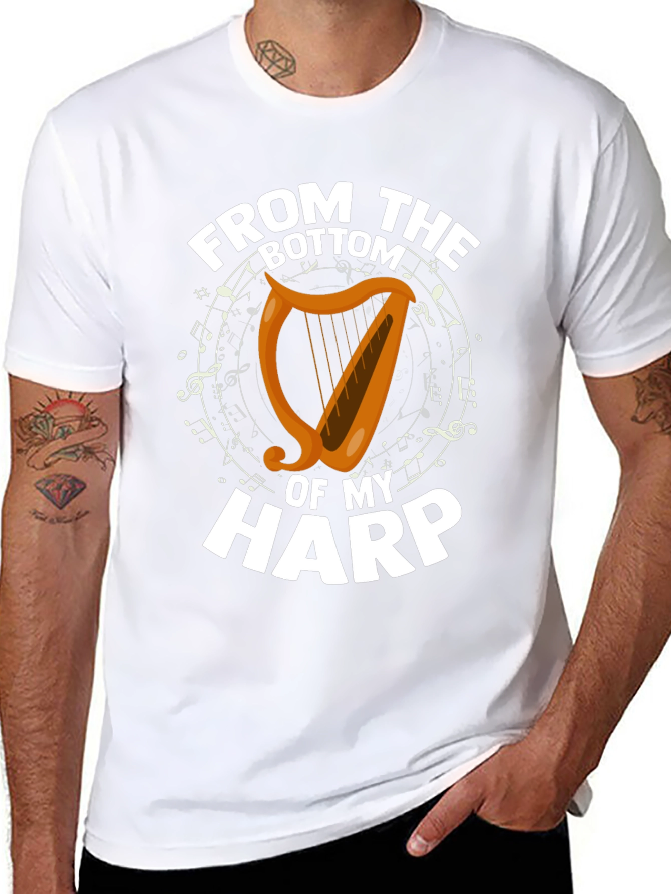 From the Bottom of My Harp Black T-Shirt