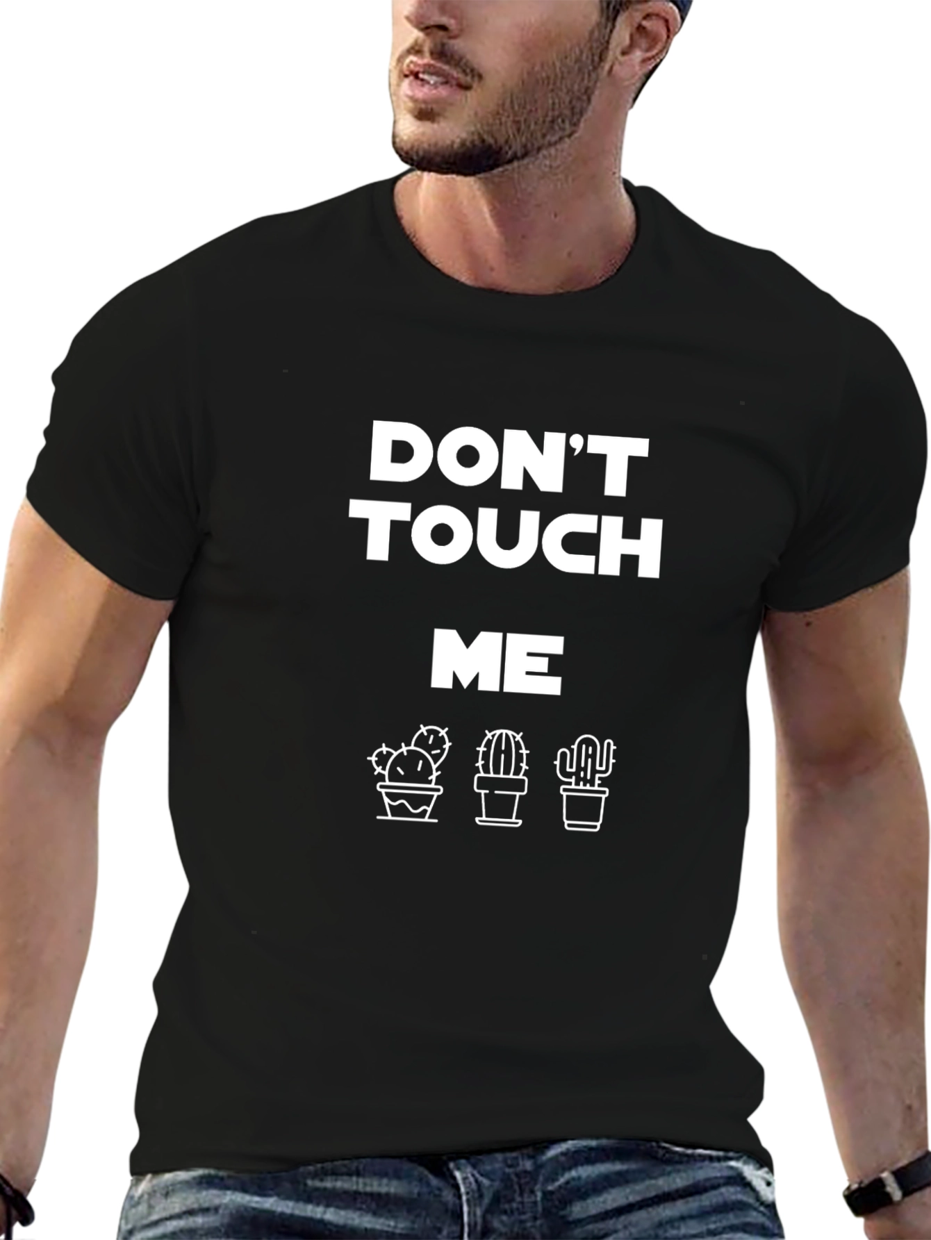 Dont Touch Me Graphic Tee - Cactus T-Shirt