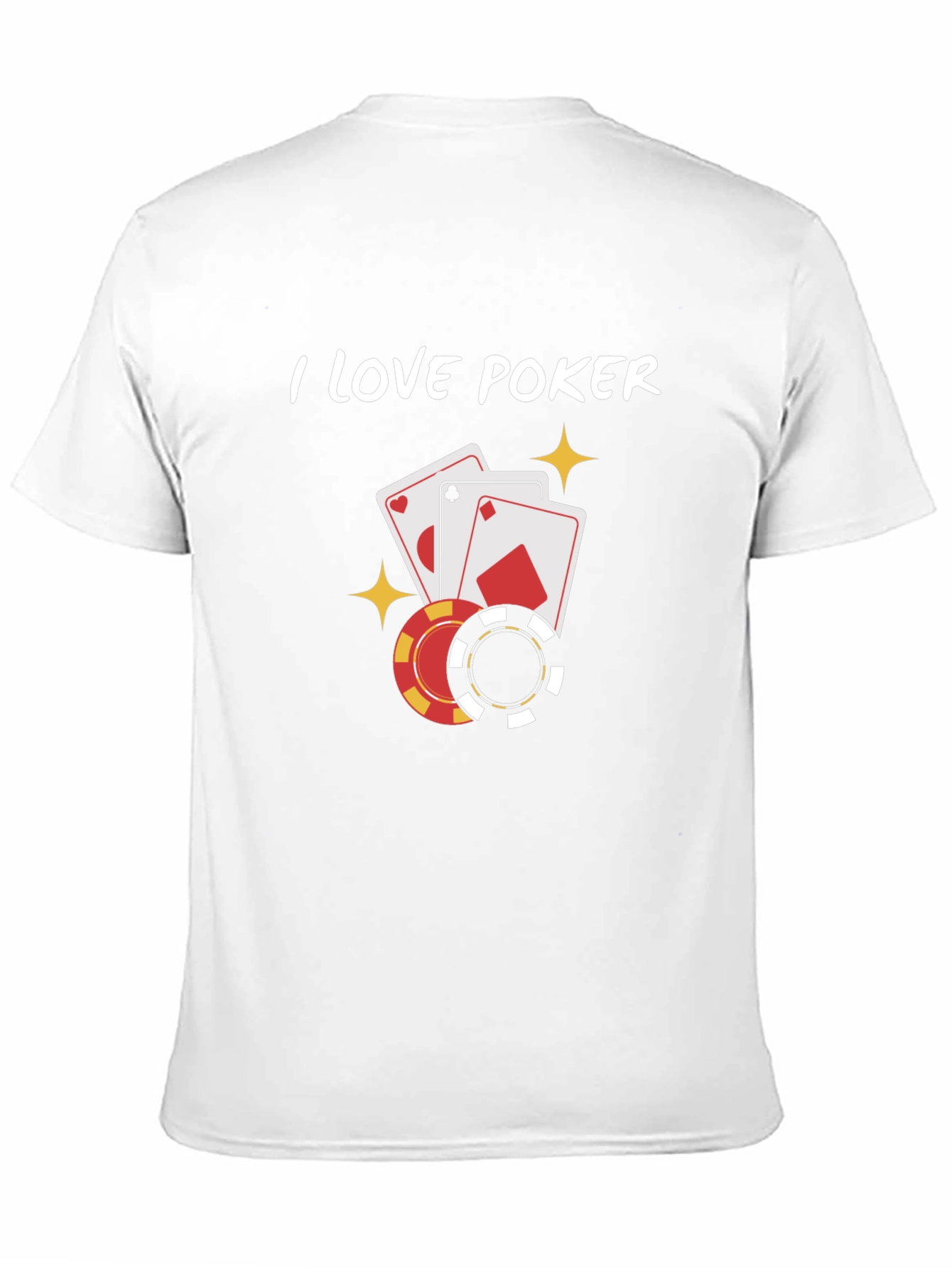 I Love Poker Graphic T-Shirt - Black