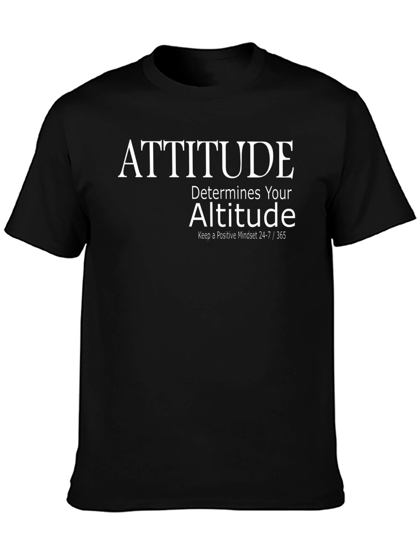Attitude Determines Altitude Graphic Tee - Positive Mindset