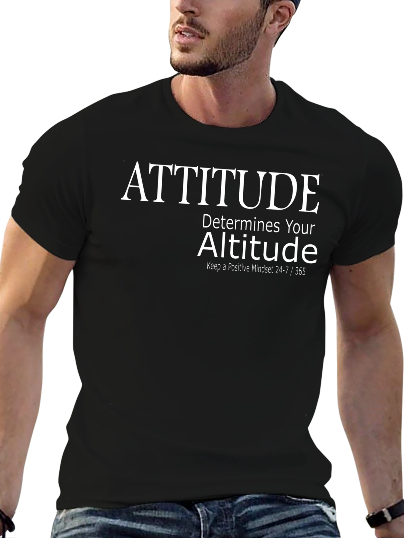 Attitude Determines Altitude Graphic Tee - Positive Mindset