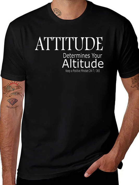 Attitude Determines Altitude Graphic Tee - Positive Mindset
