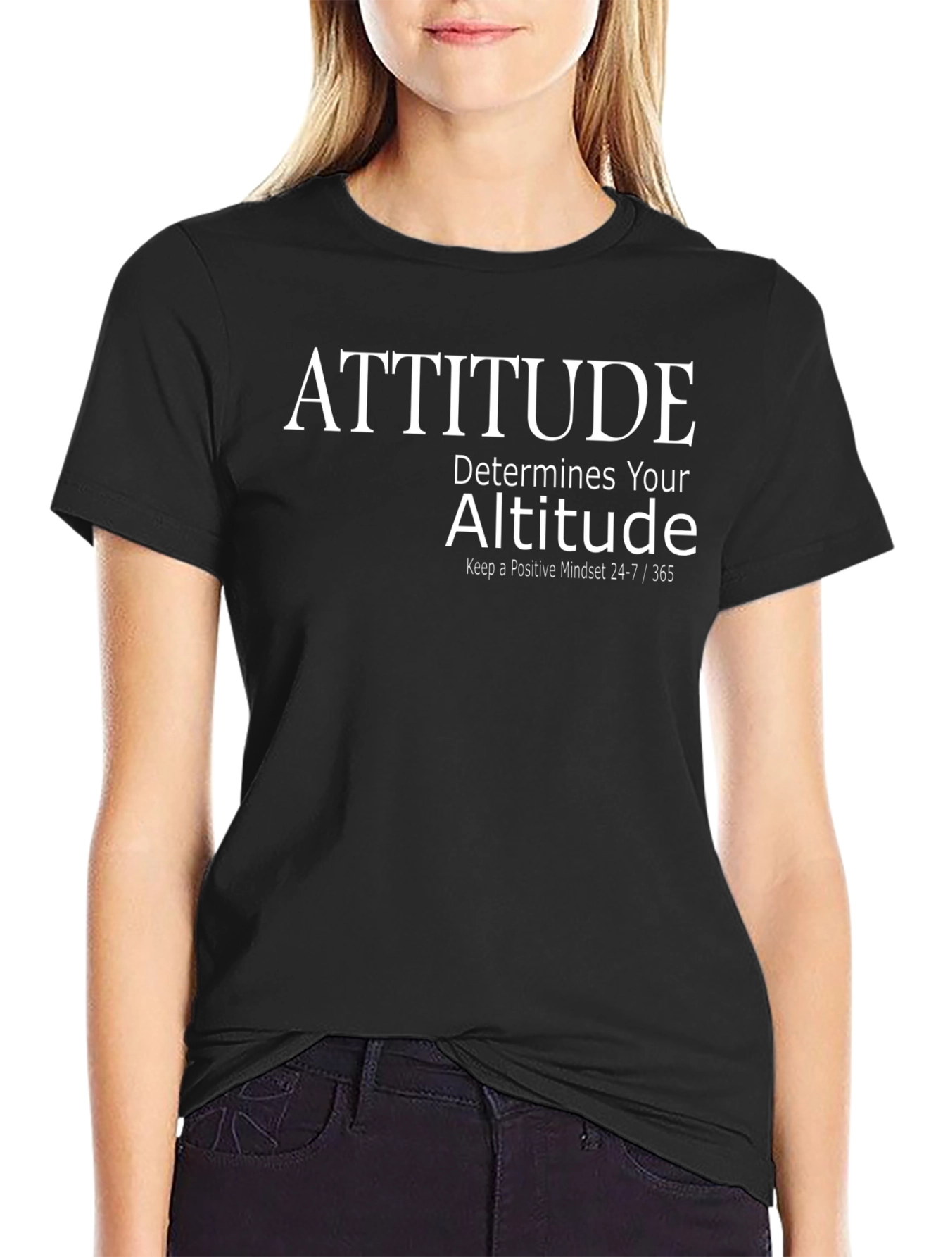 Attitude Determines Altitude Graphic Tee - Positive Mindset