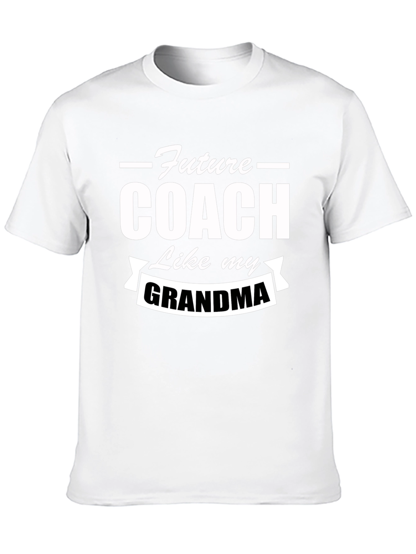 Future Coach Like My Grandma Black Graphic T-Shirt