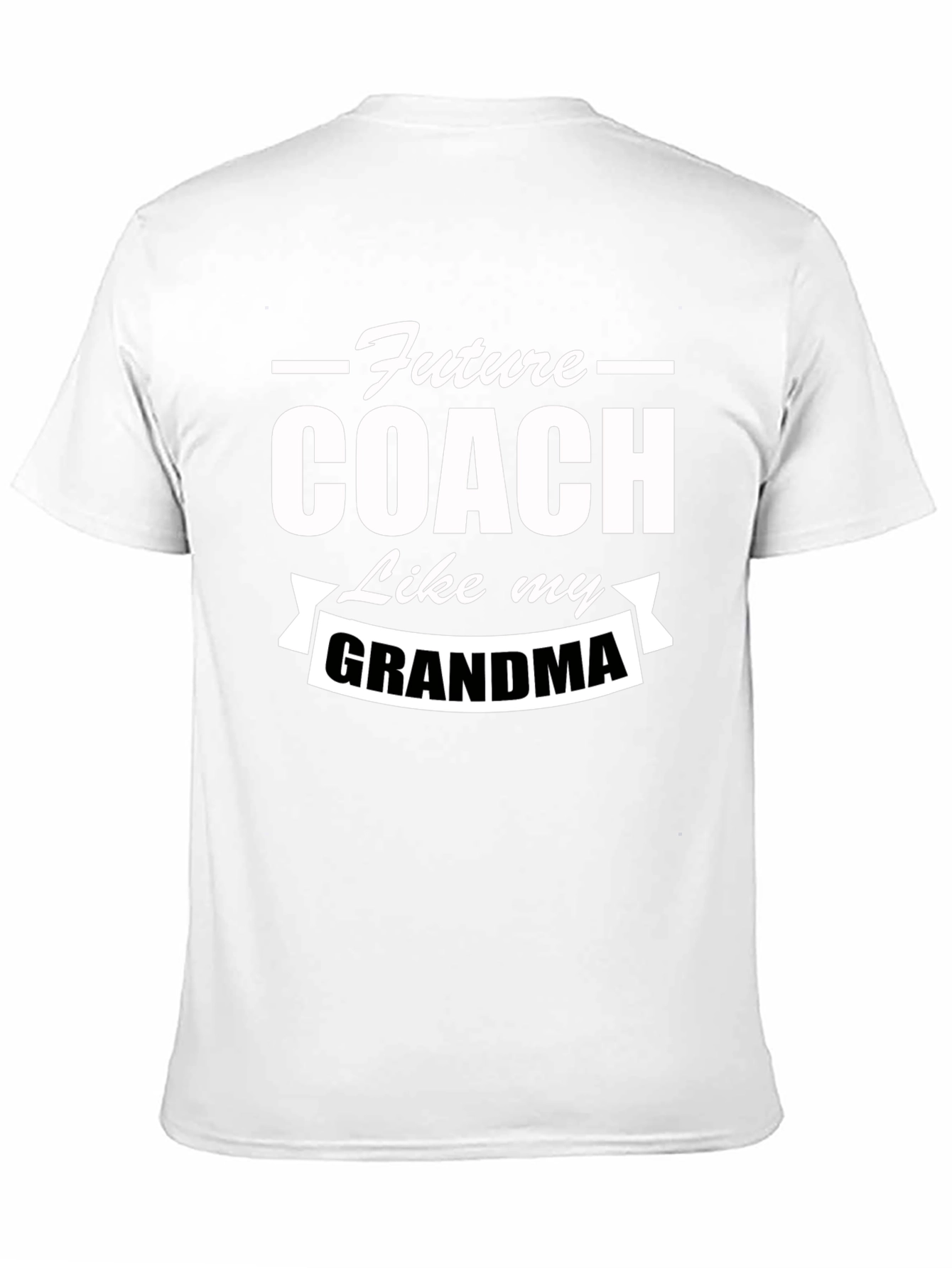 Future Coach Like My Grandma Black Graphic T-Shirt