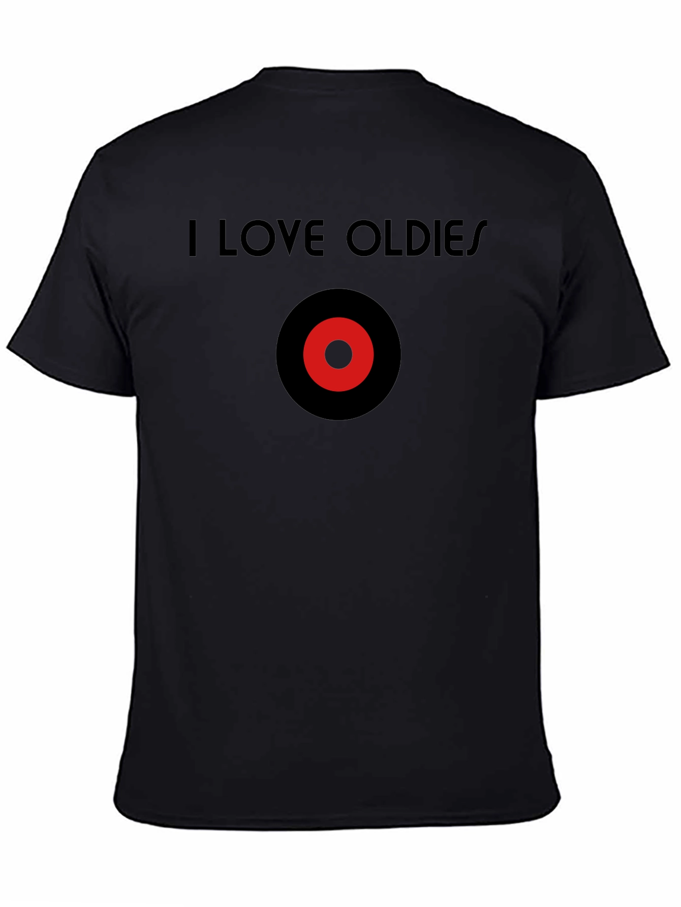 I Love Oldies Black T-Shirt