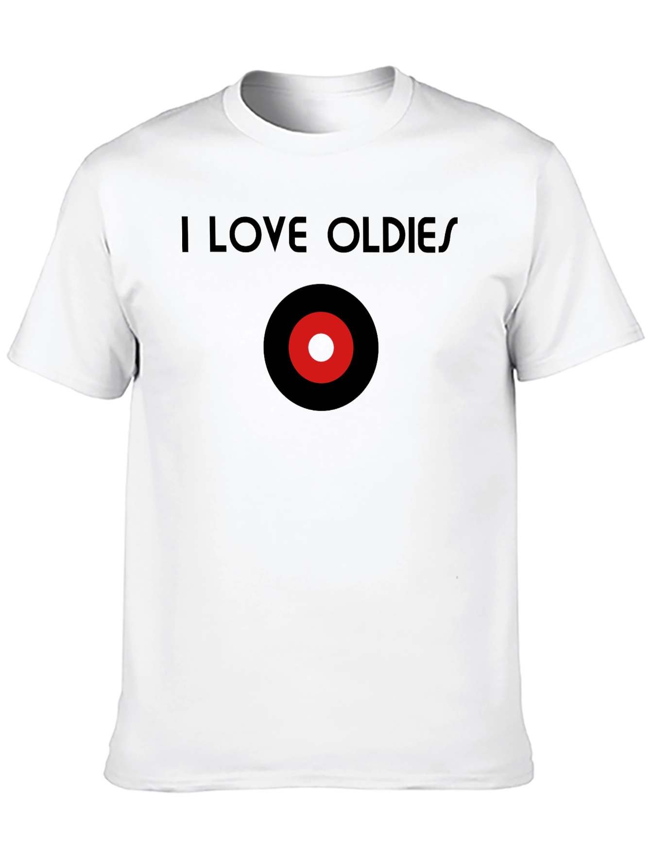 I Love Oldies Black T-Shirt