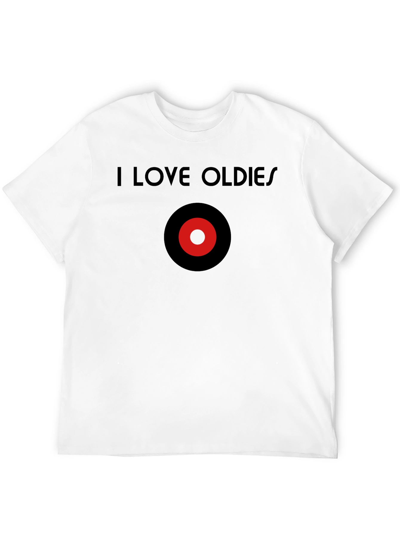 I Love Oldies Black T-Shirt