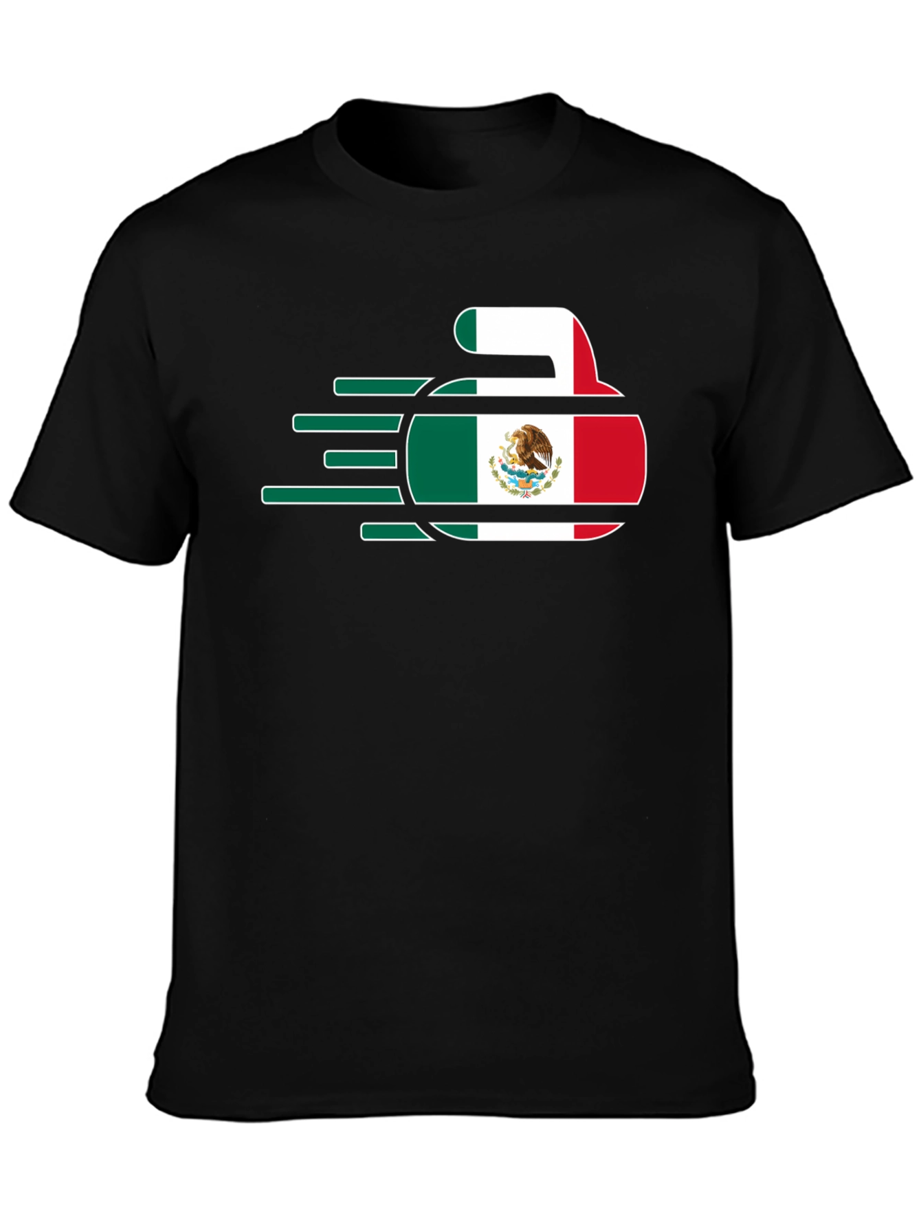 Mexico Curling T-Shirt - Black Tee