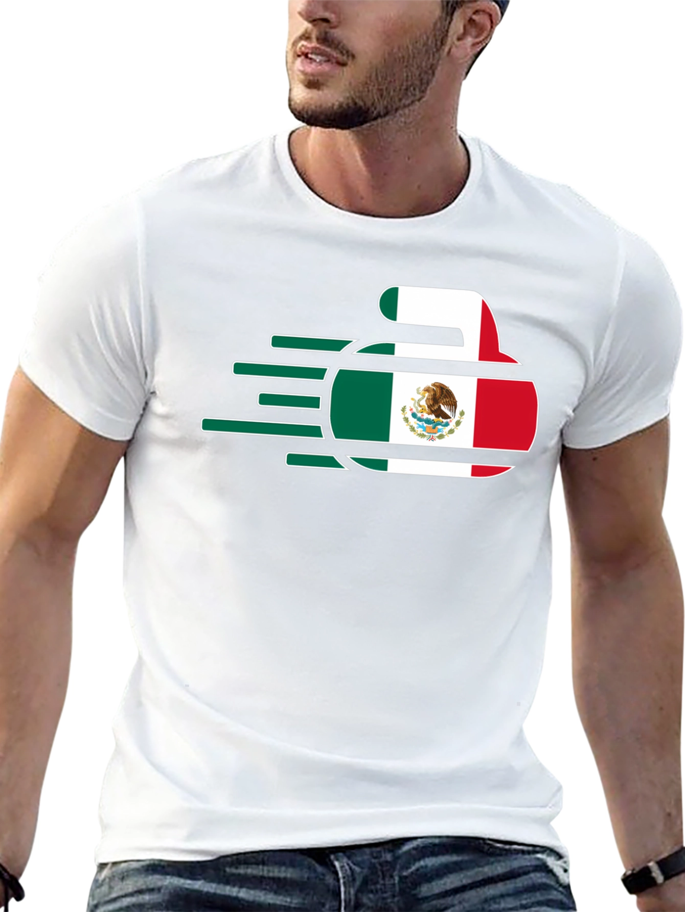 Mexico Curling T-Shirt - Black Tee
