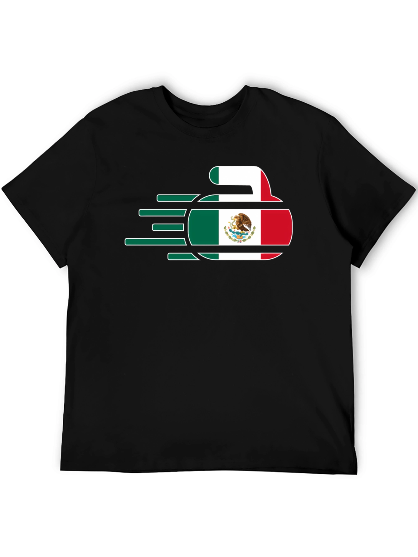 Mexico Curling T-Shirt - Black Tee