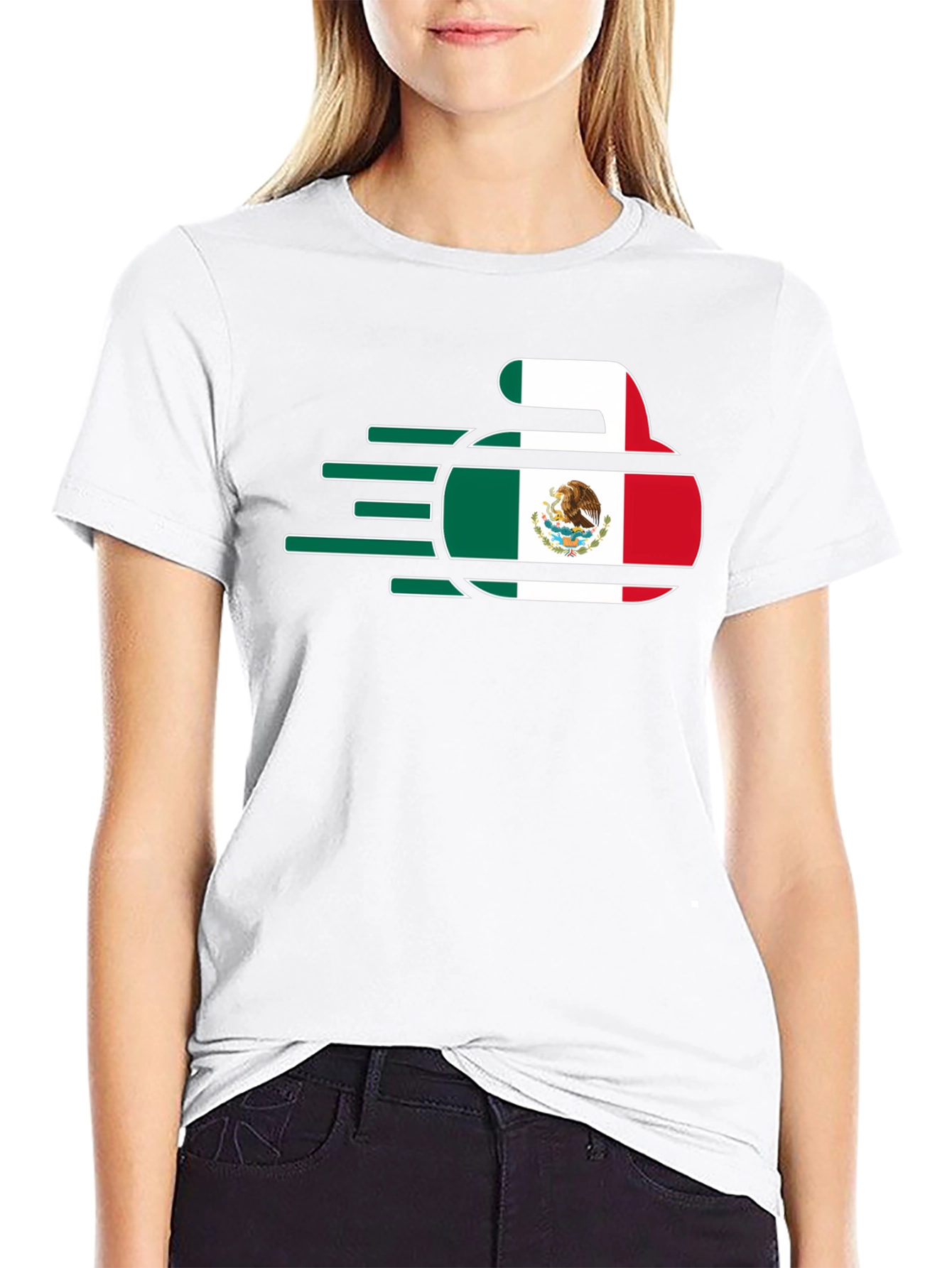 Mexico Curling T-Shirt - Black Tee