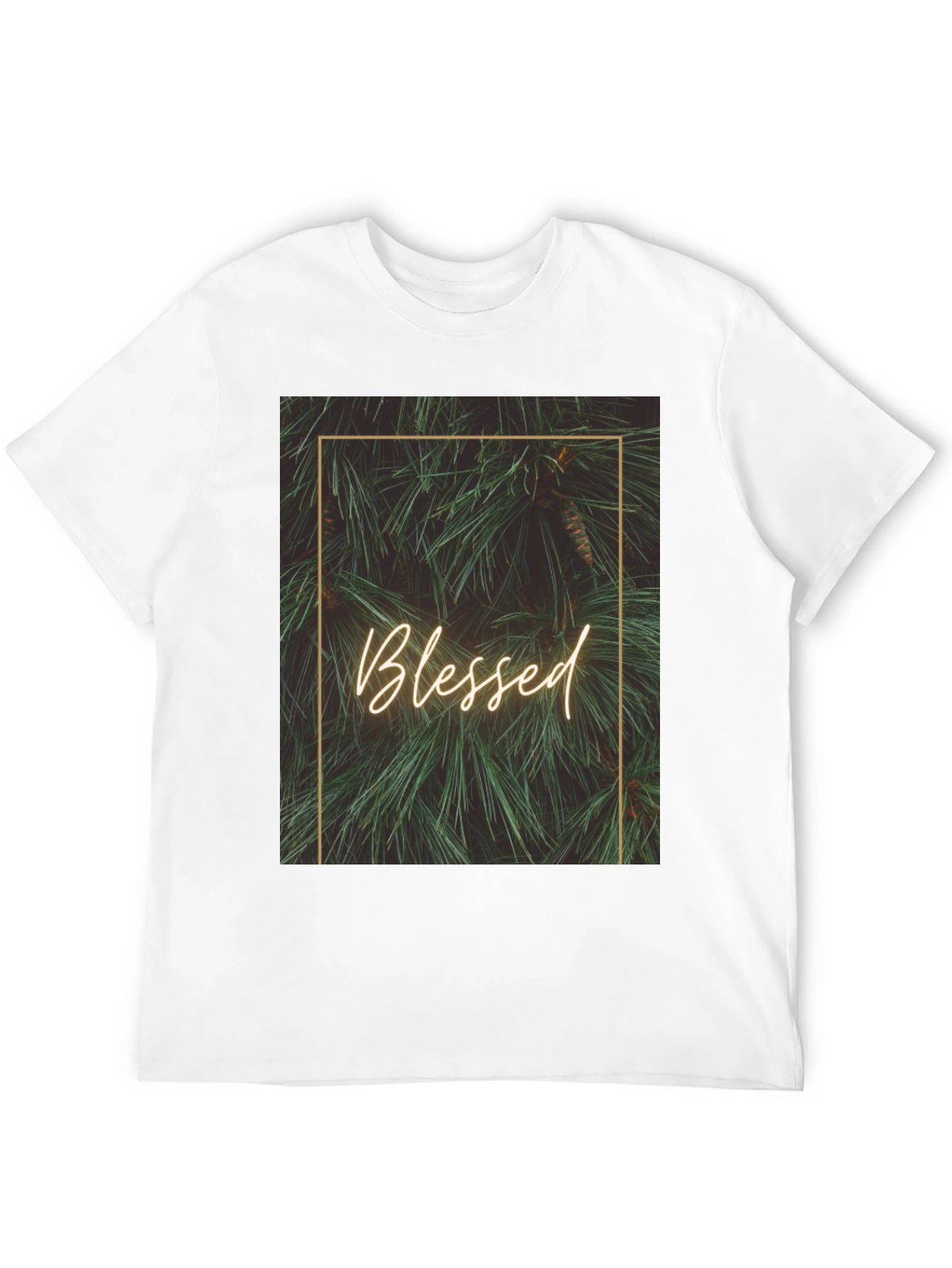 Blessed Pine Graphic Tee - Stylish Comfort