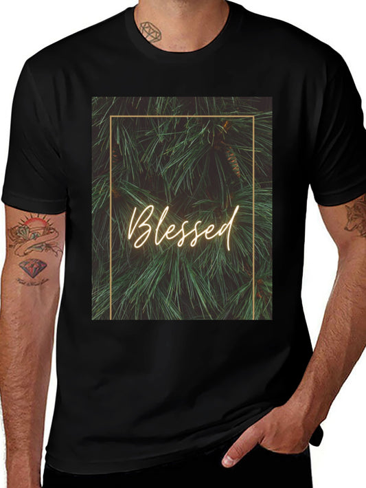 Blessed Pine Graphic Tee - Stylish Comfort