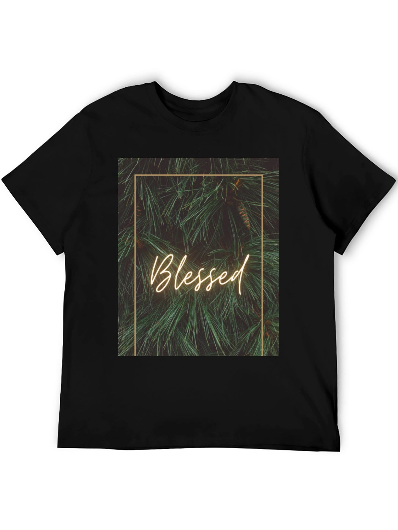 Blessed Pine Graphic Tee - Stylish Comfort